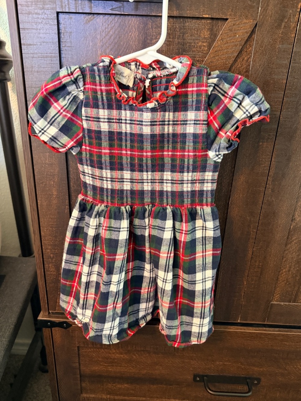 Plaid Smocked Dress